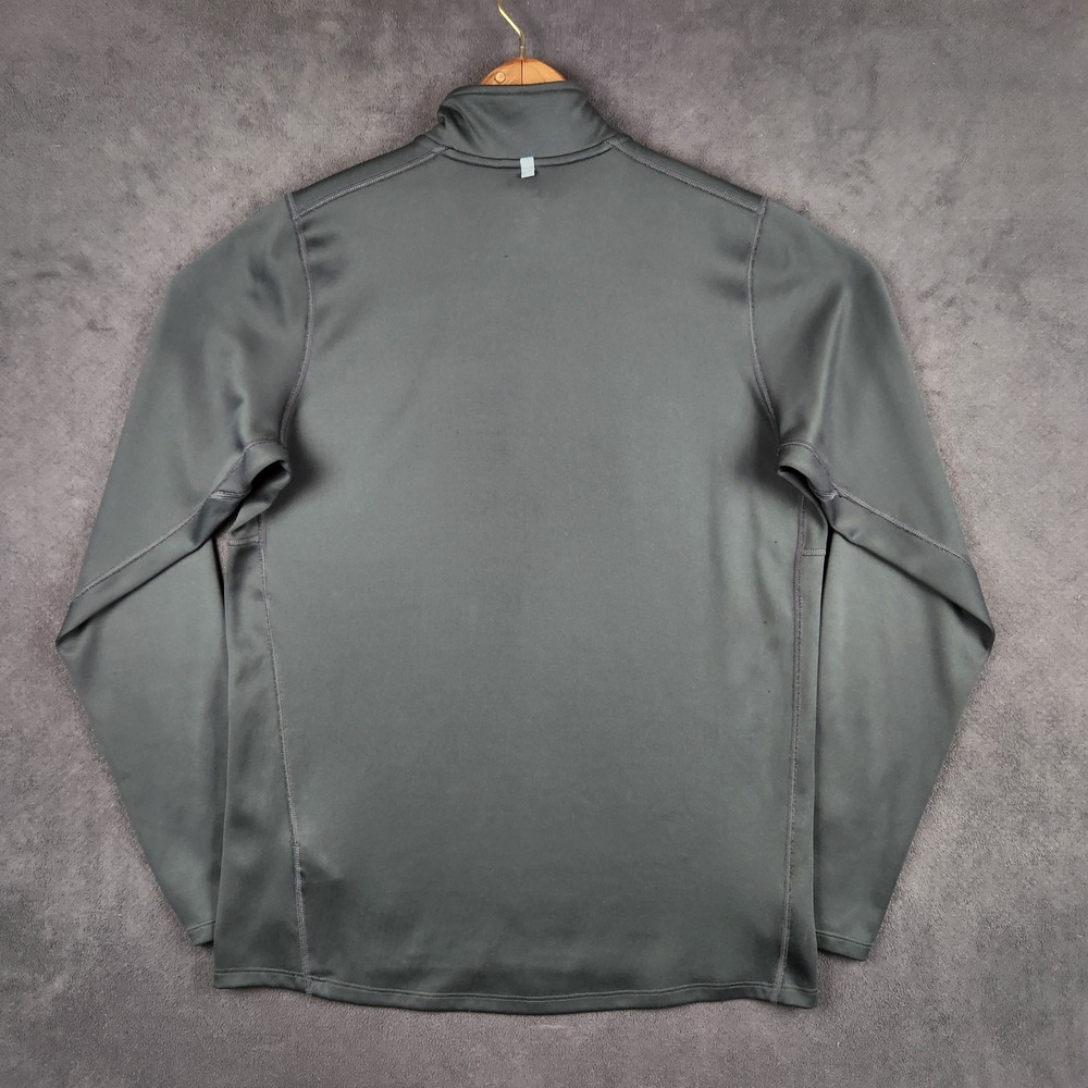 Nike Racer 1/4 Zip Running Shirt Mens Medium Gray Dri-FIT Long Sleeve Pullover - Picture 3 of 11